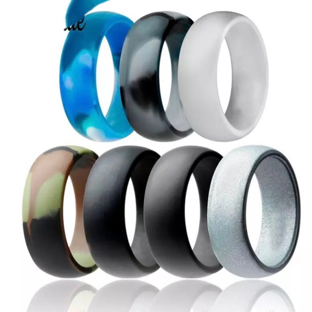 Light Grey Medical Grade Silicone Ring - Picture 4 of 4